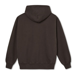 Adult Man Hoodie Pullover Long Sleeve Brown Color Stylish Fashionable Gents Hoodies With Custom <b>Screen</b> Printed Logo - Product Image 2