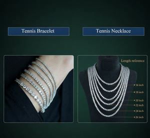 Collar de Tenis Aniva de Plata 925 con Diamantes Moissanita Cultivados en Laboratorio de 4 mm, 16 Pulgadas, Certificado IGI, Cadenas de Eslabones Modernas - Product Image 5