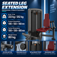 Appareil de musculation pour mollets BN Heavy Duty Steel Frame, pour centre d'entraînement sportif, club de fitness, machine de levée de mollets assise.