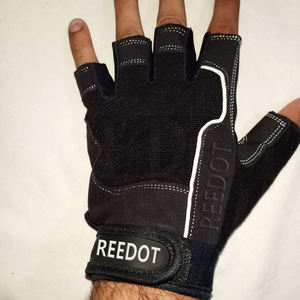 Reedot Fit FlexFit-guantes de levantamiento de pesas con palma de cuero acolchada, flexibles - Product Image 2