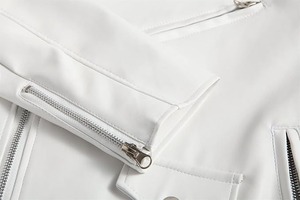 Chaqueta de motorista de piel sintética para hombre, chaquetas de moto Vintage asimétrica con cremallera, abrigo ajustado con cinturón Punk informal de PU - Product Image 6