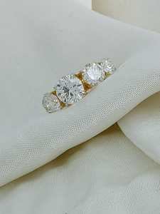 New Arrival 14K Gold Fine Women's Wedding <b>Ring</b> with <b>Crystal</b> Clear Lab-Grown Diamond Direct Wholesale for Party Occasions - Product Image 4