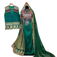Robe de mariée de style afghan pour femmes avec gilets et gilets assortis pour hommes Service OEM ODM disponible pour les commandes personnalisées