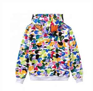 Sudadera con Capucha Personalizable de Algodón Grueso, 100% Felpa, Invierno, Diseño Bordado con Impresión Digital, Totalmente Estampada, Estilo Urbano - Product Image 2