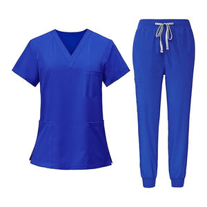 Ensembles d'uniformes de médecin en gros | Tunique et pantalon respirants à séchage rapide en polyester/coton à usage hospitalier Commande en gros quantité minimale de commande bas - Product Image 3