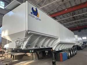 Fabricant chinois fournit des semi-remorques à benne basculante de 50M3, 60M3, 65M3, avec vis sans fin hydraulique - Product Image 4