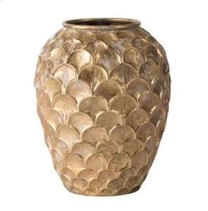 Conception de tissage à la main dessus de table en métal pots de vase à fleurs décoratifs très décoratifs artisanat de vente chaude accrocheur - Product Image 2