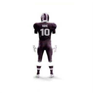 ชุดยูนิฟอร์มอเมริกันฟุตบอลสำหรับผู้ใหญ่แบบกำหนดเอง ระบายอากาศได้ดี ไซส์ใหญ่ แห้งเร็ว คุณภาพสูง ผลิตจากโพลีเอสเตอร์ เสื้อซ้อมพร้อมชื่อทีม - Product Image 4