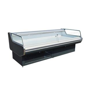 Vitrina Refrigerada para Carnes de Supermercado de la Mejor Calidad, Combinada con Isla de Enfriamiento por Aire y Cristal Transparente - Product Image 1
