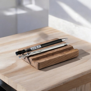 Porte-stylo en bois et résine fait main de haute qualité, design moderne, durable, organiseur de bureau élégant pour le bureau, la maison, l'école, promotionnel - Product Image 3