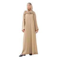 Abaya noire essentielle pour femmes, robe modeste musulmane, style Dubaï, kaftan islamique, jalabiya, manches longues, robe classique hijab, robe