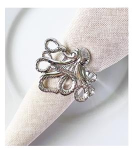 Porte-serviette en métal en acier inoxydable de style américain en forme de chaise Décoration de table de mariage pour chaise Anneau de serviette décoratif - Product Image 4