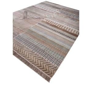 Tapis Manchaha en laine et soie de bambou noués à la main, grand format, géométrique abstrait, rectangulaire, pour la maison, la voiture, le couloir - Modèle Les-2368 - Product Image 2