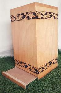 Boîte d'urne en bois artisanale papillon et Design floral funéraire adultes mémorial souvenir urne boîte pour cendres humaines décor à la maison article - Product Image 6