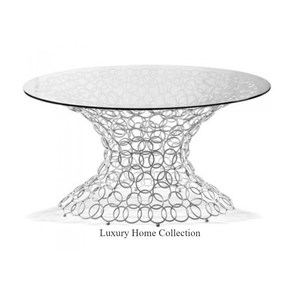 Table à boire moderne et élégante de forme ronde couleur or Table d'appoint décorative pour la maison cadre en acier inoxydable avec dessus rond en agate - Product Image 3