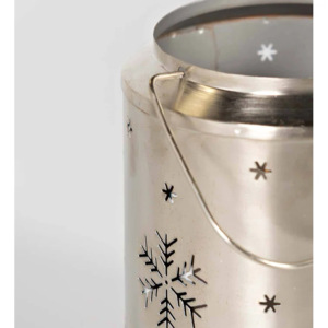 Elegante diseño de copo de nieve portavelas votiva de Metal lujo Navidad decoración del hogar linternas tarros de velas de vidrio - Product Image 2