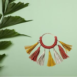 Wildwoodnest <span class=keywords><strong>handmade</strong></span> Boho chic chính hãng Da <span class=keywords><strong>Keychain</strong></span> phong cách tua Chất lượng cao bền phím tùy chỉnh móc chìa khóa - Product Image 4