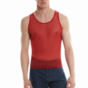 Débardeur respirant pour homme, best-seller, été, haute qualité, nouveau design, maille personnalisée, 100% coton, séchage rapide - Product Image 6