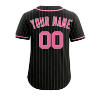 Jersey Baseball Pendek Custom Print Sublimasi dengan Nama/Nomor, Model V-Neck, Bahan Tackle Twill, untuk Klub, Pakaian Olahraga, Menyerap Keringat