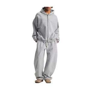 Conjunto Deportivo Informal Unisex para Invierno, Color Personalizado, 100% Algodón, Felpa, Sudadera con Capucha, Pantalones Deportivos, Transpirable - Product Image 6