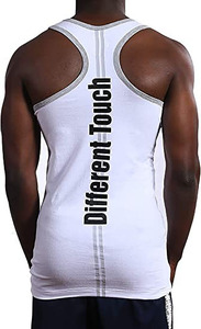 High Quality Custom Men's Y Back Muscle Tank <b>Top</b> Polyester Cotton Blend <b>Sleeveless</b> Stringer for Workout and Bodybuilding - Product Image 5