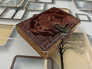 Doble dragón A5 Vintage cuero diario personalizable Logo elegante cubierta suave espiral organizador sillín costura Encuadernación perfecta - Product Image 5