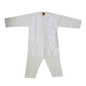 Combinaisons kurta shalwar pour nouveau-nés garçons - Blanc - Product Image 1