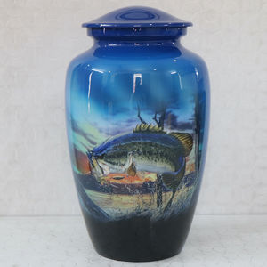 HHO โกศพิมพ์ลายสำหรับผู้ใหญ่ทำจากโลหะสำหรับเก็บขี้เถ้าและจดจำคนที่คุณรักสินค้ามาใหม่ - Product Image 4