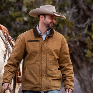 Chaquetas de Lona para Hombre de Invierno, 100% Algodón, Cuello Mao, Color Sólido, Diseño Personalizable, Fabricante de Pakistán - Product Image 3