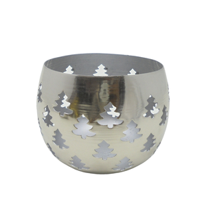 Diseño elegante, decoración navideña, vela votiva redonda de hierro Chapado en latón, votiva para decoraciones de iluminación, hecha a mano, personalizada - Product Image 2
