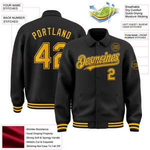 Ropa de calle personalizada, chaqueta universitaria Letterman para hombre, camisetas Bomber Full-Snap Varsity Letterman, chaqueta con capucha de dos tonos - Product Image 6