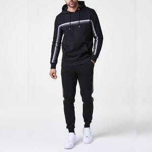 Chándal atlético de dos piezas para hombre 2022, conjunto deportivo, nueva sudadera holgada a rayas, 2 piezas, Joggers, Gimnasio Deportivo - Product Image 2