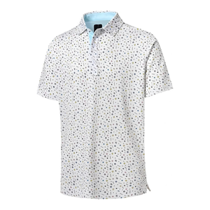 T-shirts de golf pour hommes de coupe régulière Polos de performance élastiques Polyester Spandex Colorfast Protection UV Fabriqué au Vietnam - Product Image 1