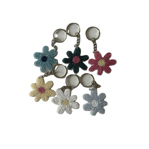 Stylish Seed Beads Beaded Embroidery <b>Bag</b> Charm Handmade Seed Beads Embroidered <b>Bag</b> Charm Design - Product Image 5