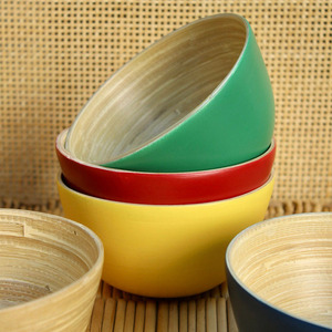 Bol en bambou filé unique à prix compétitif bols à bobines ensembles de vaisselle en laque de luxe avec une variété de couleurs et de tailles - Product Image 5