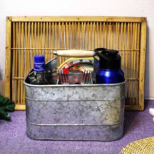 Organizador de Condimentos para Mesa de Comedor, Estilo Encimera, 3 Compartimentos, Galvanizado, para Fiestas Rústicas - Product Image 4