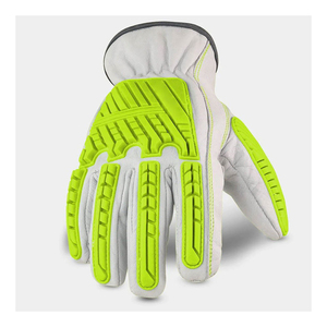 ถุงมือช่างสำหรับงานหนักที่มีการป้องกันการกระแทก TPR คุณสมบัติกันบาดซับในผ้าฝ้ายสำหรับงานอุตสาหกรรมและการก่อสร้าง - Product Image 2