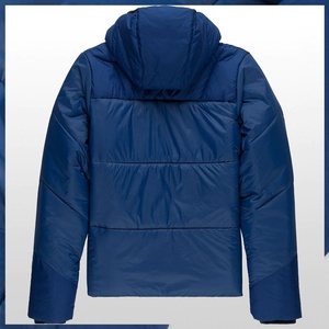 Veste d'hiver épaisse à capuche pour homme, Logo personnalisé OEM, coupe-vent chaud, manteau en duvet pour homme, visage lumineux, tendance - Product Image 5