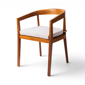 Silla de Comedor de Madera Maciza Vintage para el Hogar, Restaurante o Bar - Product Image 1