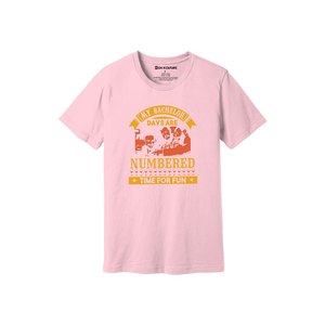 Camiseta de tela de algodón 100% con estampado de temas de fiesta 160-180 a GSM pesado 12 colores disponibles Personalice su propio diseño y colocación - Product Image 1