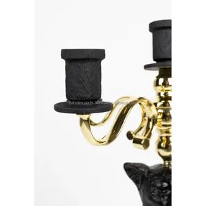 Porte-bougie de luxe fait main pour la décoration festive de la maison, porte-bougie moderne en métal de luxe pour une décoration intérieure haut de gamme, Zahid Exports - Product Image 5