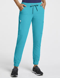 Pantalones de Enfermería de Fusión sin Costuras con Detección de Agujas, Uniformes Médicos de Trabajo, Conjuntos de Uniformes de Enfermería Cortos Unisex de Spandex - Product Image 3