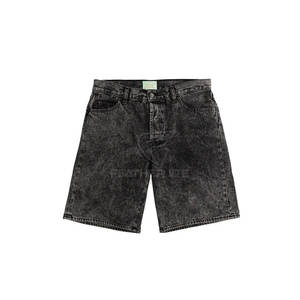 Nouveautés Hommes Casual Acid Wash Shorts Cordon de serrage Taille élastique Summer Wear Acid Wash Shorts - Product Image 1
