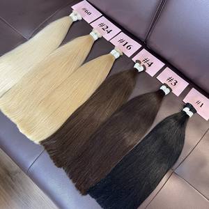 Thanhan Hair <b>TOP</b> Quality Bulk Straight Extensions Natural Raw Virgin Hair From Vietnam Factory 100% Human Hair - Product Image 6