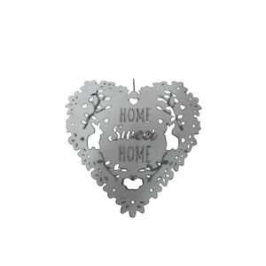 Adorno Decorativo de Pared con Forma de Corazón Colgante de Metal, Color Blanco, para Decoración del Hogar y Navidad, Hecho a Mano, al por Mayor - Product Image 1