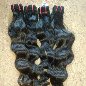 Les prolongements de cheveux Remy indiens de qualité supérieure choisissent la trame sans perte - Product Image 1