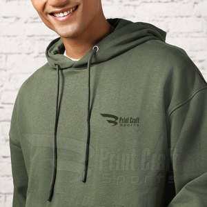 Top Selling OEM Oversized <b>Hoodies</b> Solid Pattern <b>Plain</b> Dyed for Winter Low Price Wholesale - Product Image 5