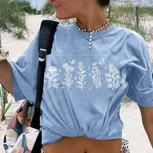 Precio razonable, la mejor calidad, camiseta gráfica de gran tamaño hecha a medida para mujer, camiseta gráfica de gran tamaño transpirable - Product Image 4