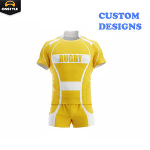 Conjunto de Rugby Personalizado para Equipos |   Pantalones Cortos Deportivos de Poliéster Transpirables, Antibacterianos y de Secado Rápido |   Ropa Deportiva al por Mayor Personalizada para Equipos - Product Image 6