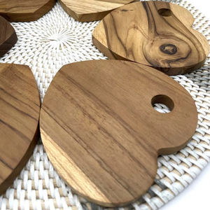 Sous-verres perlés faits à la main-Sous-verres Boho Drink avec support en polyester (4x4 pouces) - Product Image 1